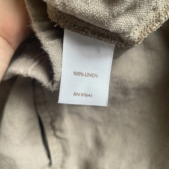 J Jill Casual Tan Linen Pants - Picture 8 of 9